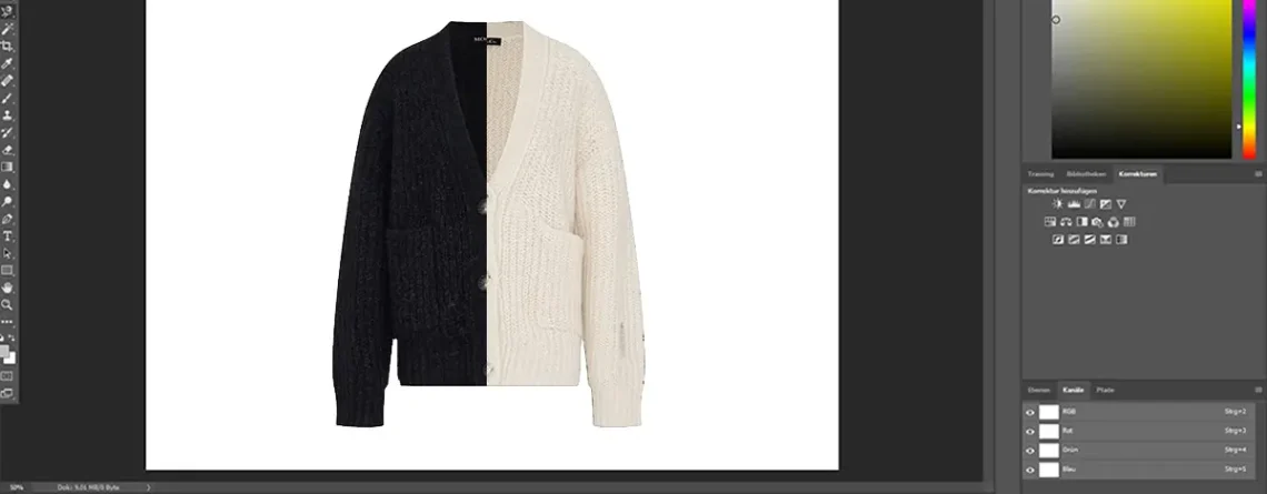 Farben, Flächen, Strukturen ändern